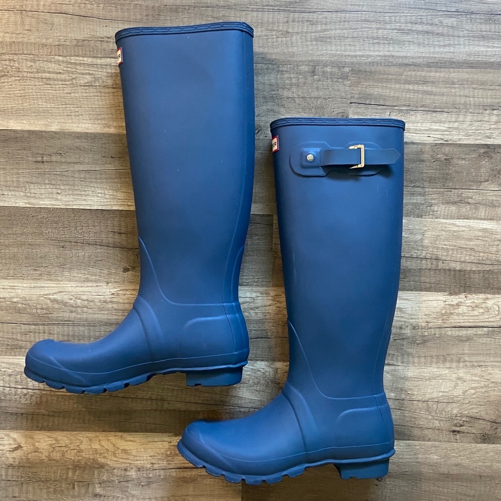 Women’s Size 8 Octave Blue Tall Hunter Rain Boots